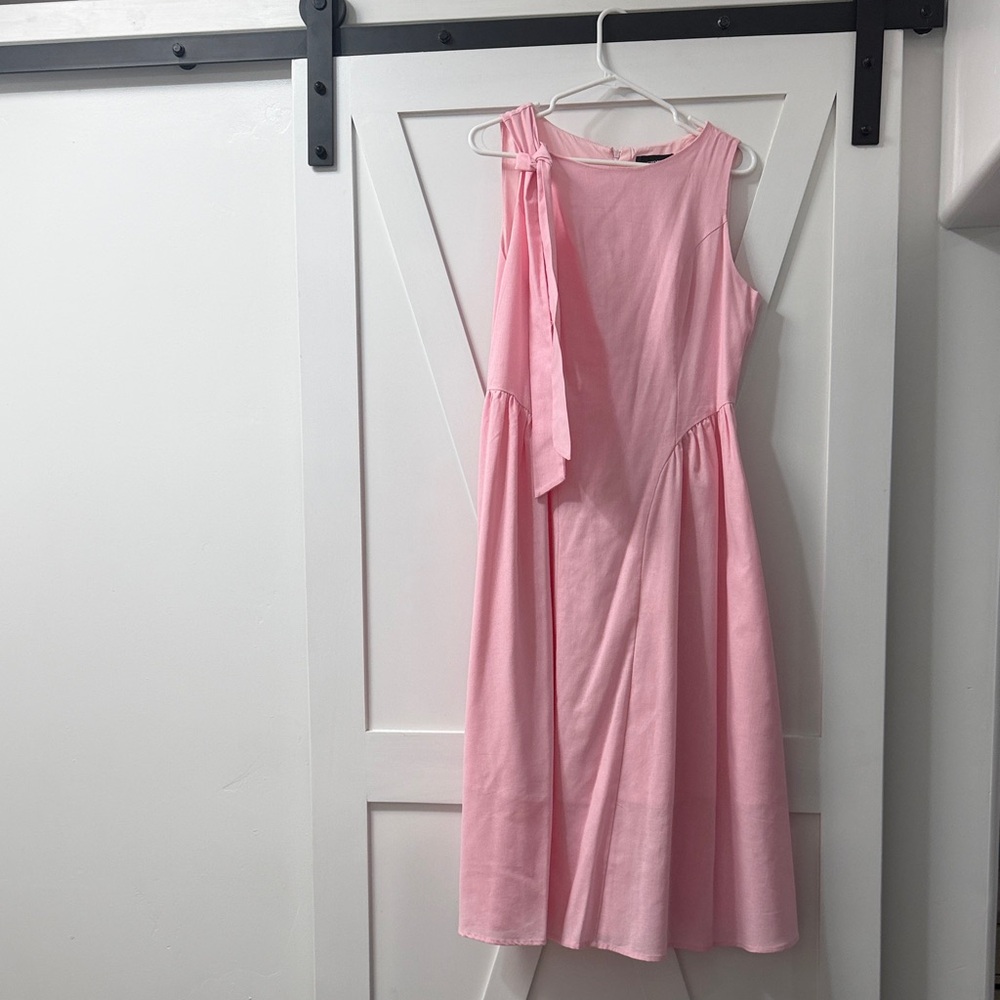 Cider Pink Tie-Shoulder Midi Dress
